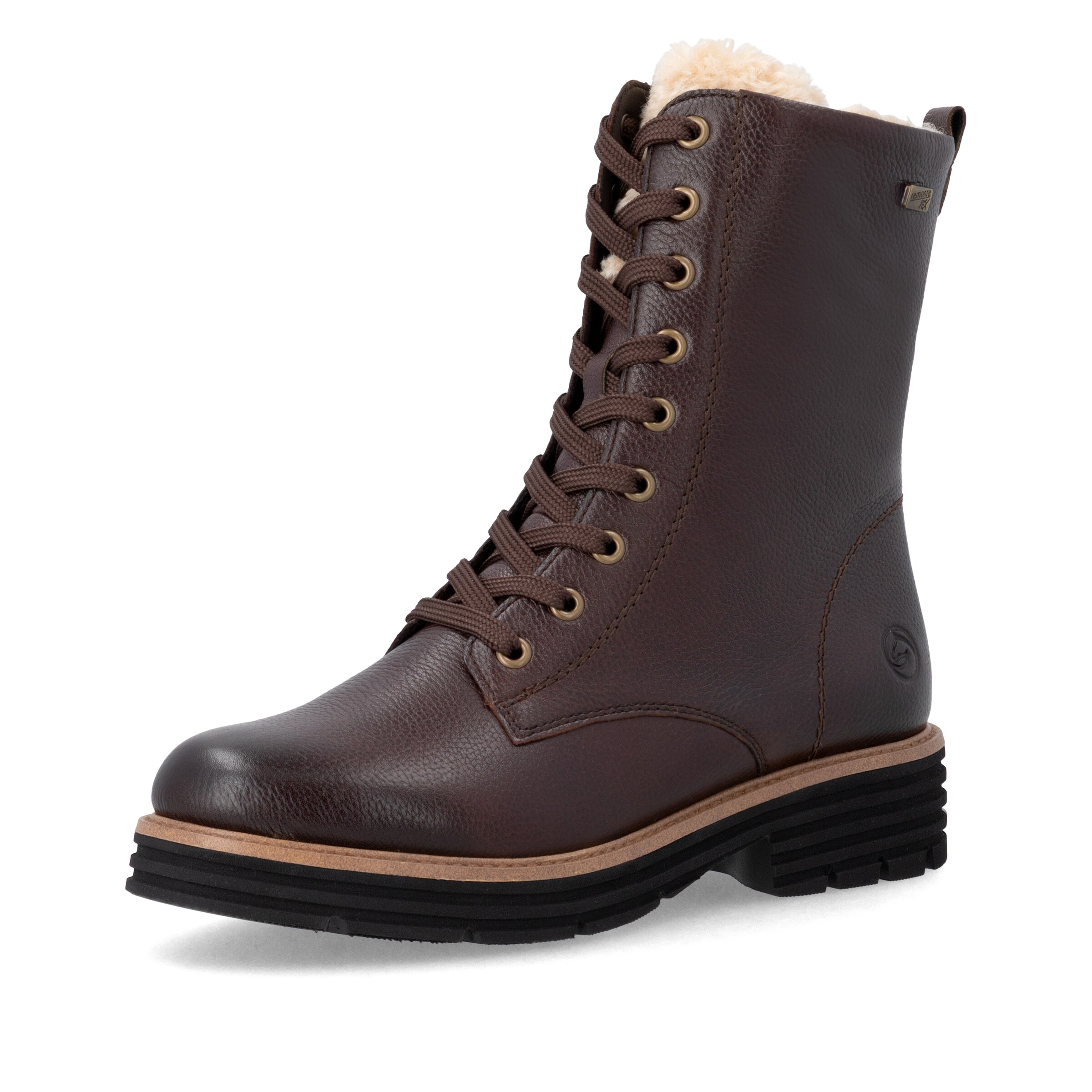 Bottes à lacets ' D3A73 ' REMONTE en marron : devant