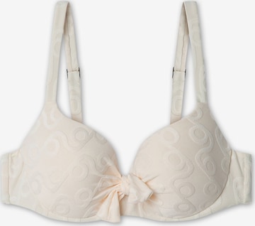 GiselaBalkonet Bikini gornji dio - bež boja: prednji dio