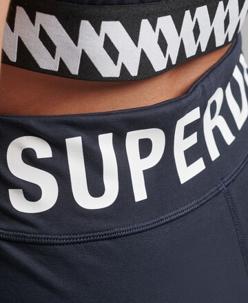 Superdry Skinny Sporthose in Blau