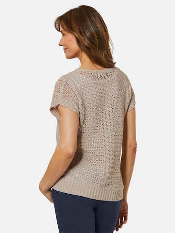 Goldner Pullover in Braun