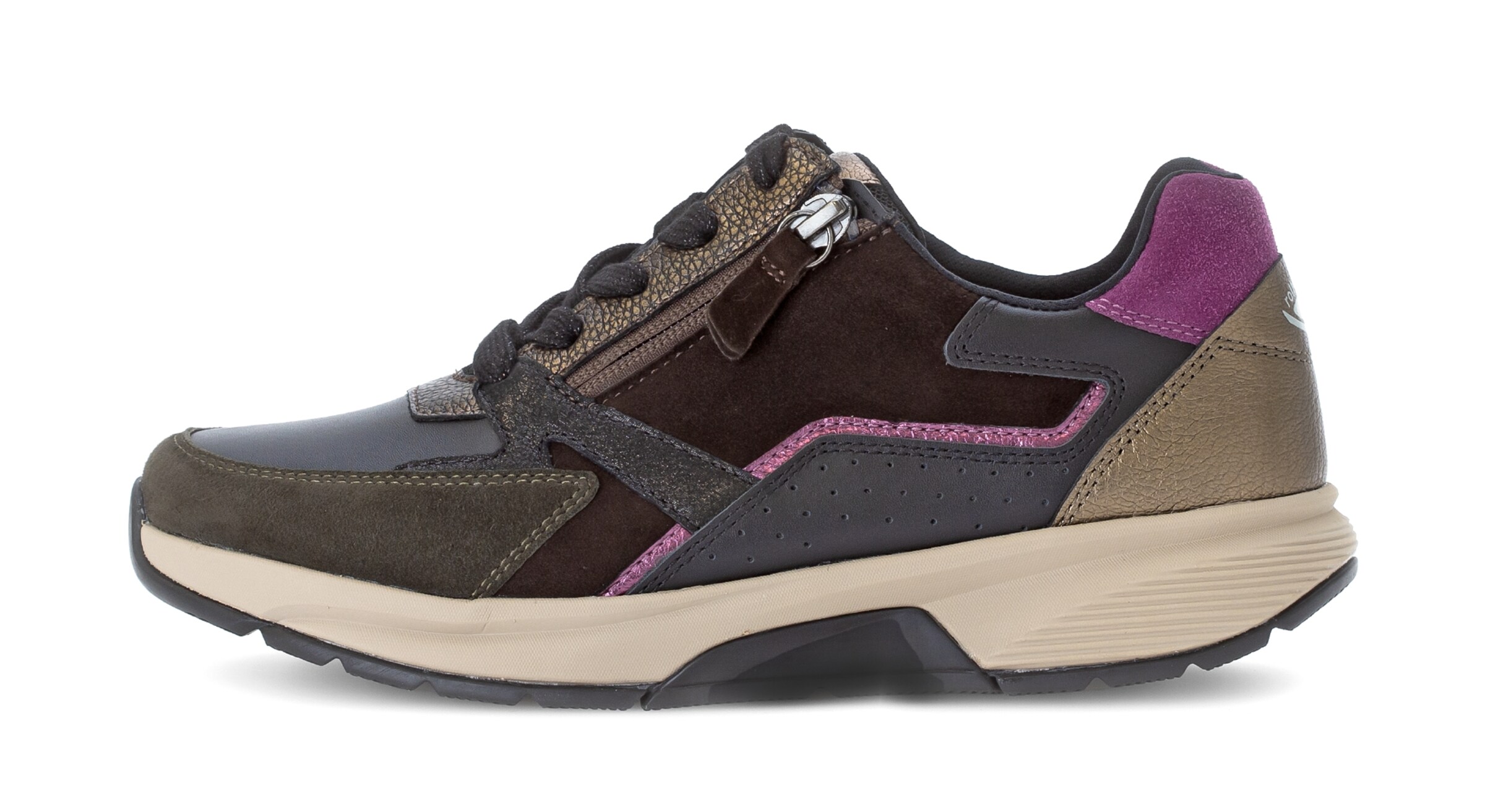 Gabor Rollingsoft Lace-Up Shoes in Brown