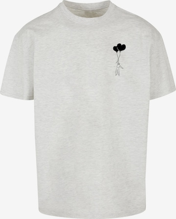 Merchcode Shirt 'Love In The Air' in Grijs: voorkant