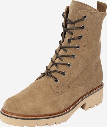 GABOR Lace-Up Ankle Boots in Brown: front