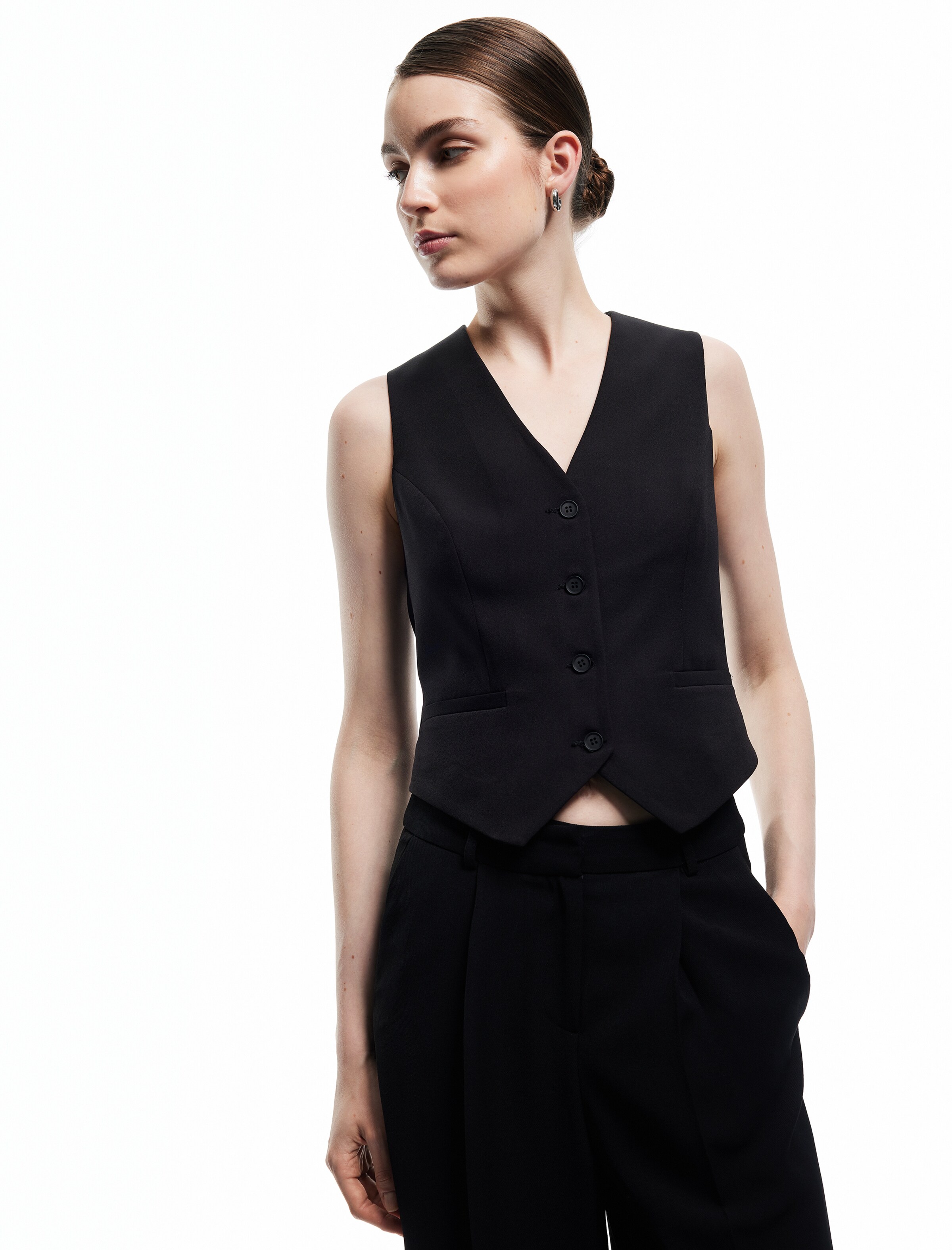 Koton Suit vest in Black: front