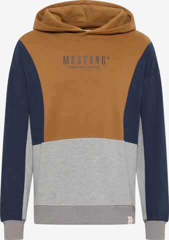 MUSTANG Sweatshirt in Brown: front