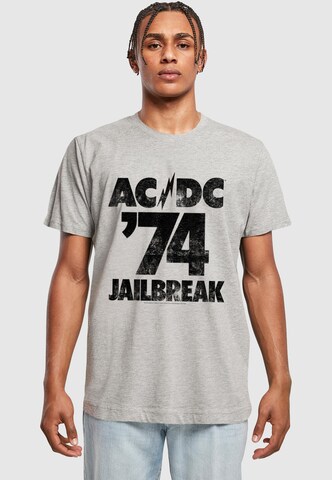 Merchcode T-Shirt 'ACDC - Jailbreak 74' in Grau: Vorderseite