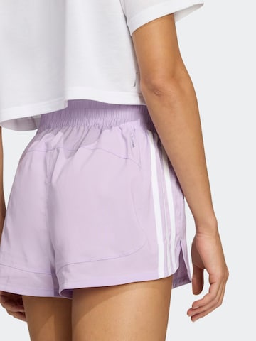 ADIDAS PERFORMANCE Loose fit Workout Pants 'PACER' in Purple