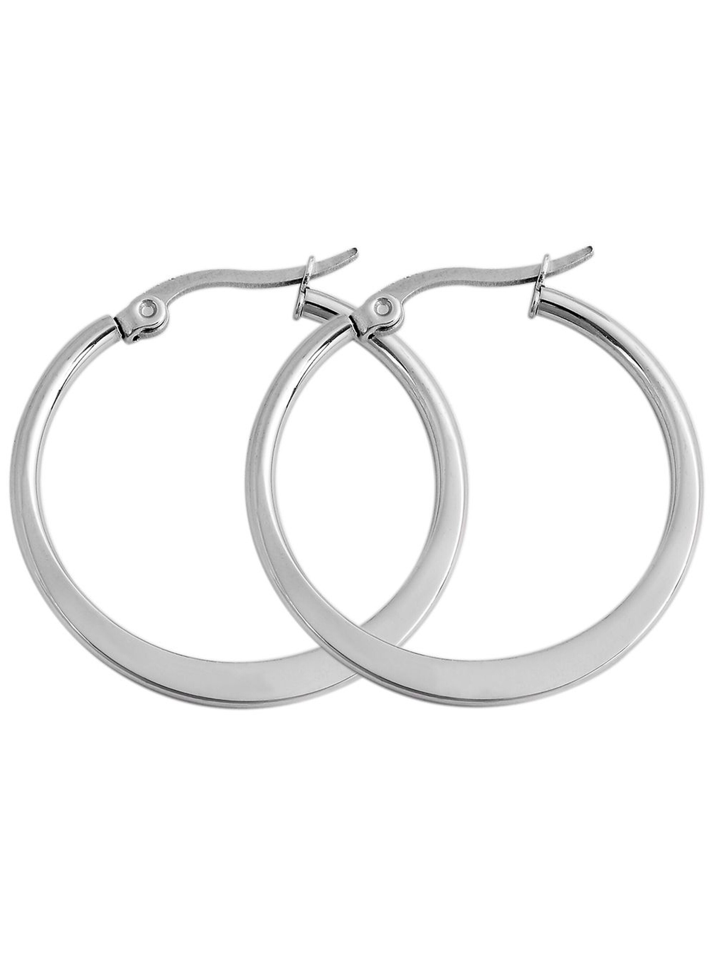 Akzent Earrings 'Soberly, langlebig' in Silver: front