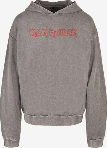 Merchcode Sweatshirt 'Iron Maiden' in Grey: front