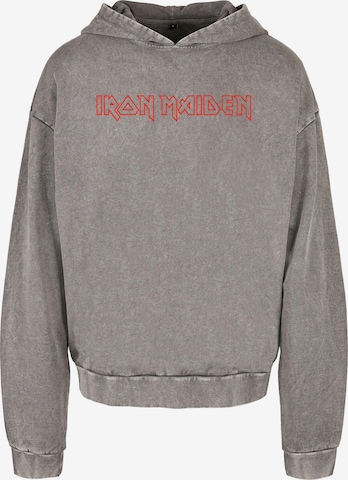 Merchcode Sweatshirt 'Iron Maiden' in Grijs: voorkant