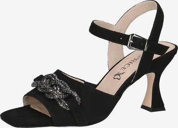 CAPRICE Sandals in Black: front