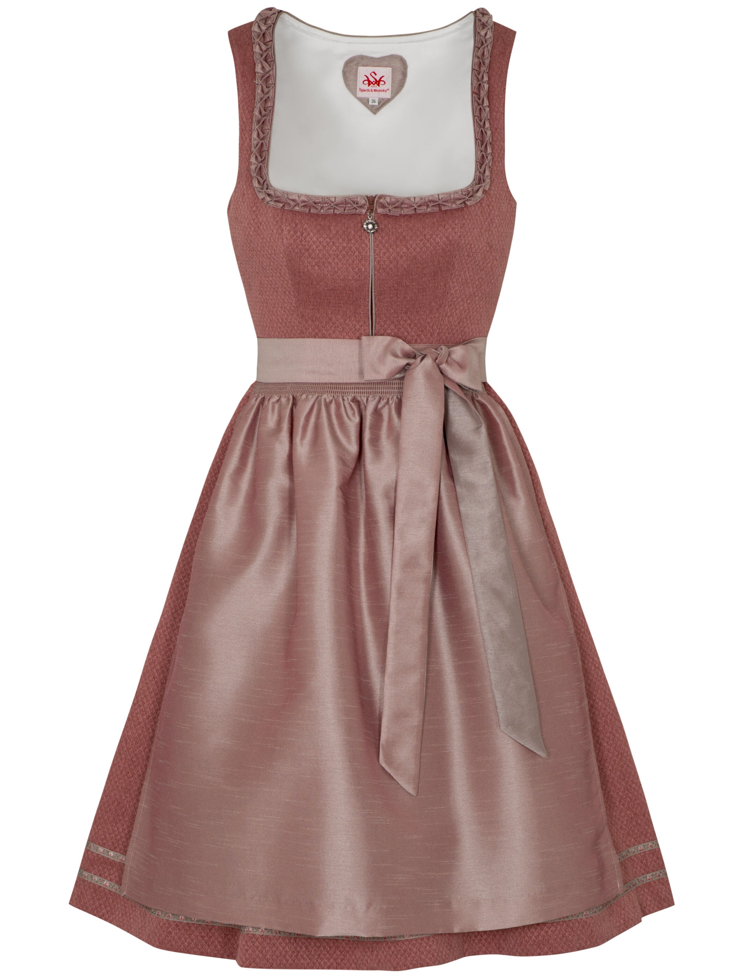 Dirndl 'Diva' SPIETH & WENSKY en rose : devant