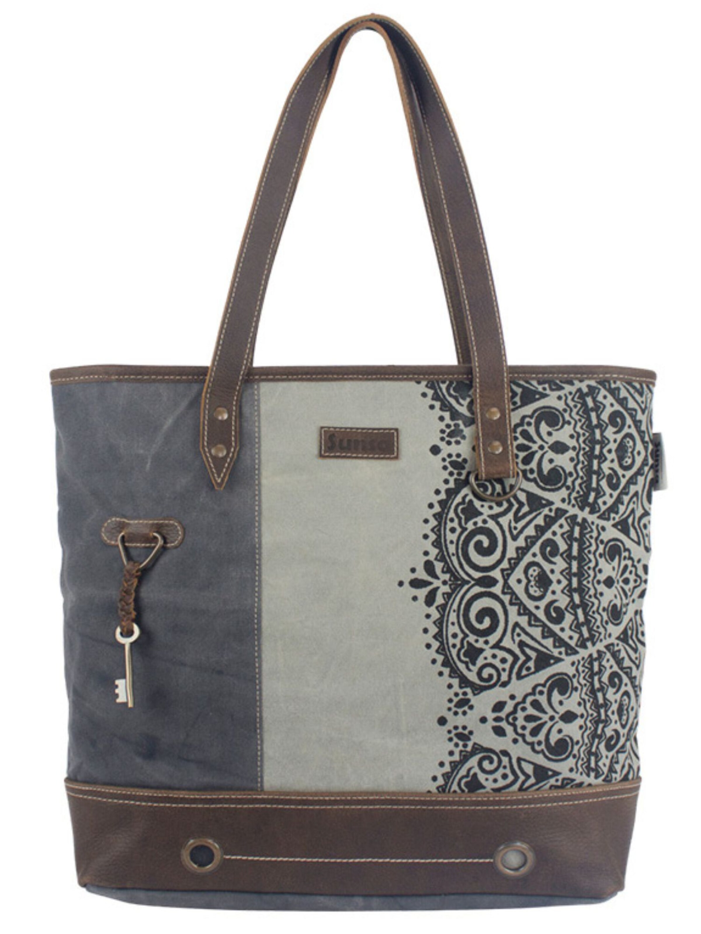 Sunsa Shopper 'Sunsa' in Grey: front