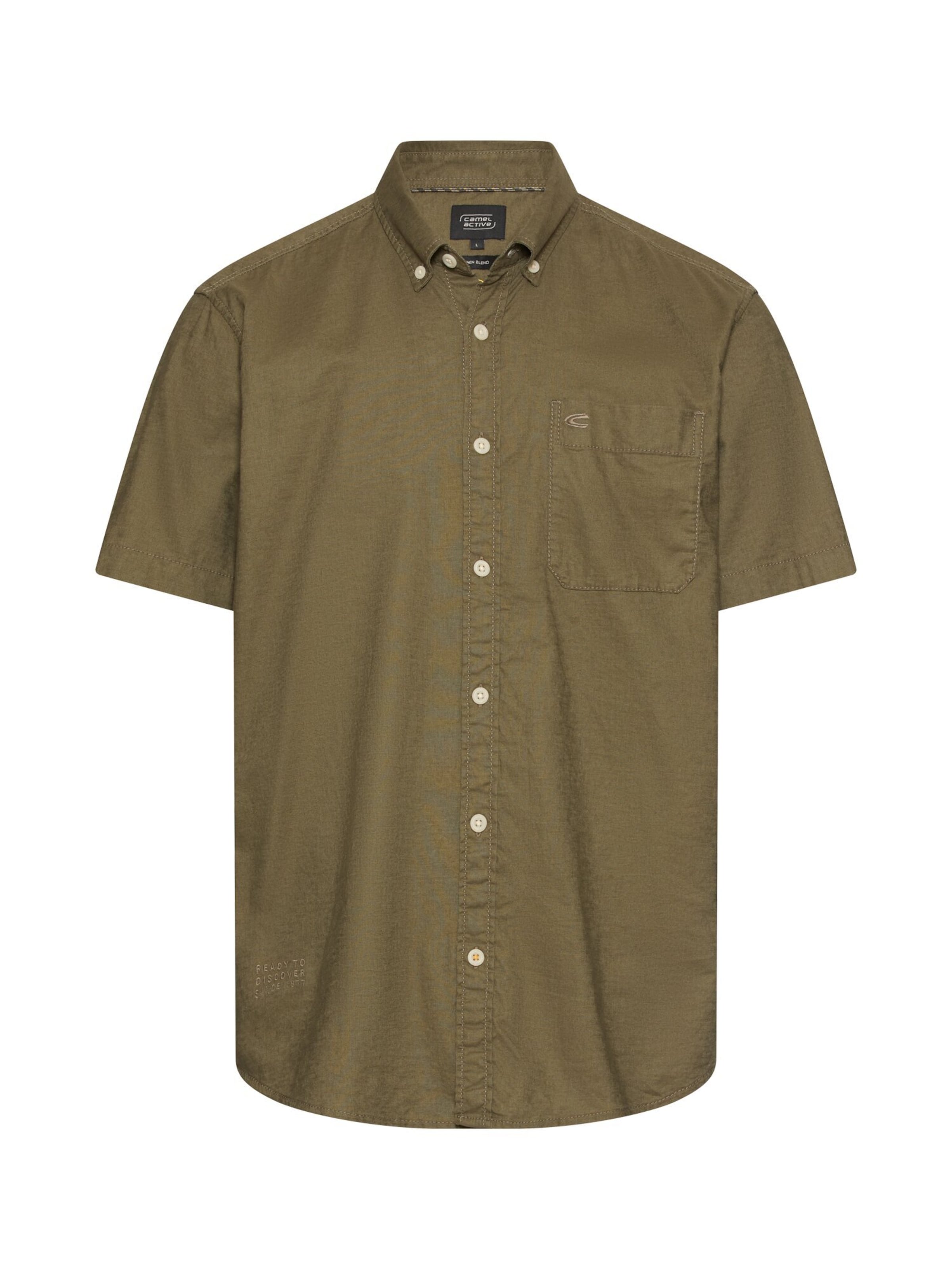 CAMEL ACTIVE Button Up Shirt in Green: front