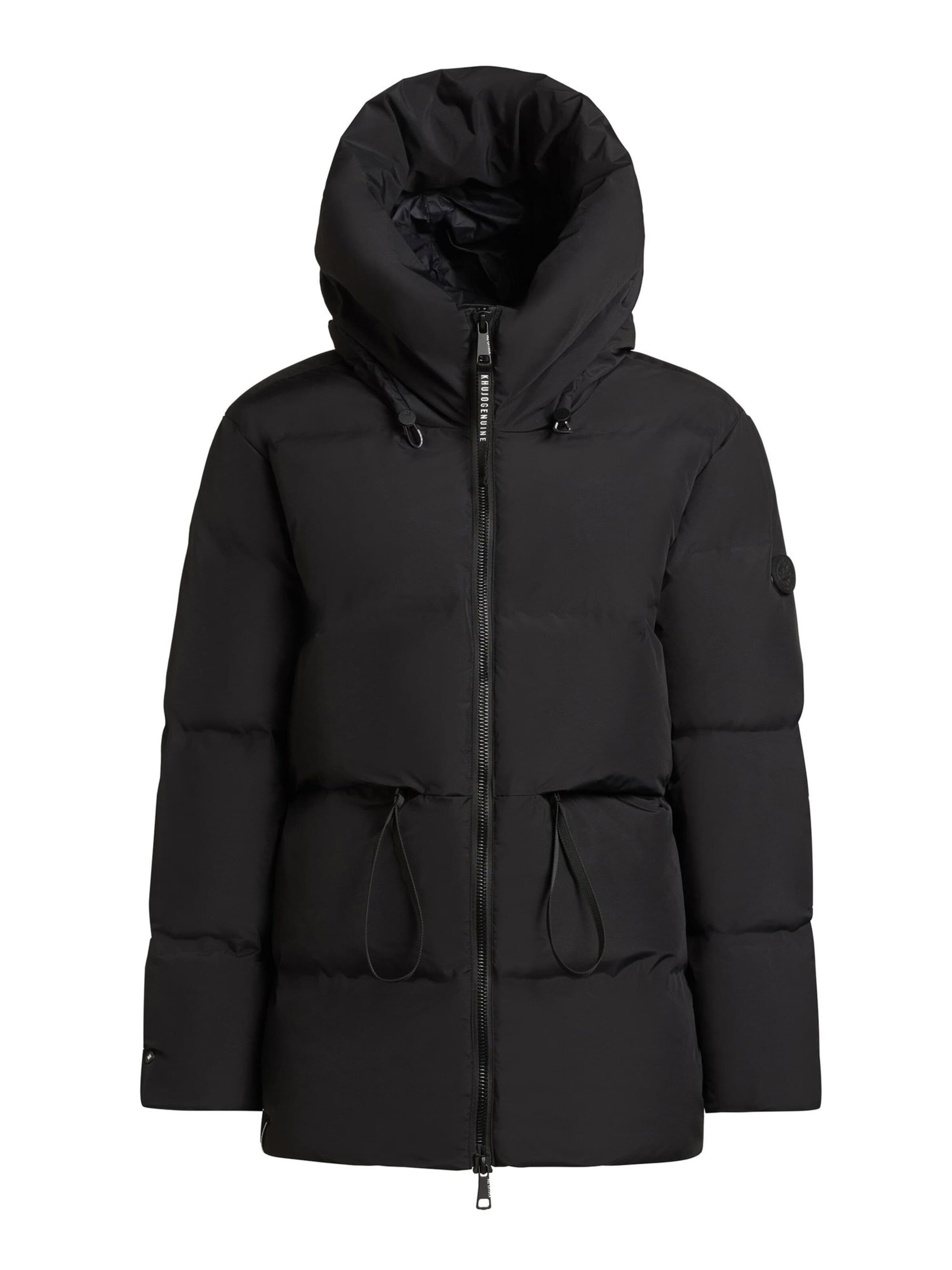 khujo Wintermantel 'ELLIS'‌‌ in Schwarz: Vorderseite
