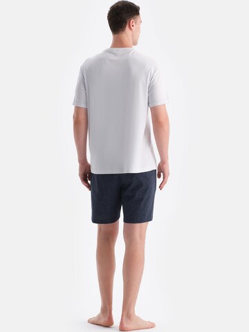 Dagi Pyjama kort in Blauw