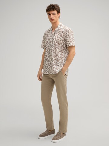 JOOP! Jeans Regular fit Button Up Shirt 'Hanes' in Beige