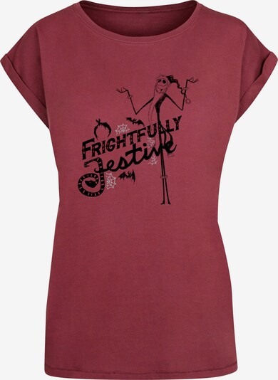 ABSOLUTE CULT T-Shirt 'The Nightmare Before Christmas' in grau / weinrot / purpur / schwarz, Produktansicht