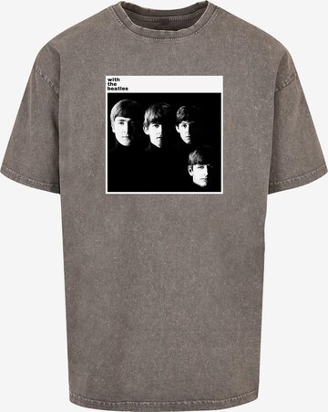 Merchcode Shirt 'Beatles - With the Beatles' in Grijs: voorkant