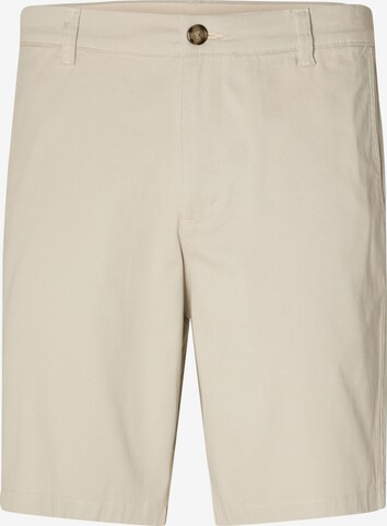 SELECTED HOMME Lærredsbukser 'BILL' i beige: forside