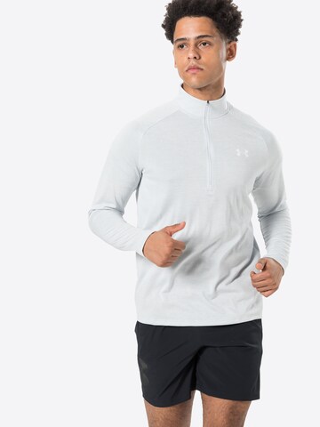 Tricou funcțional 'Tech' de la UNDER ARMOUR pe gri: față