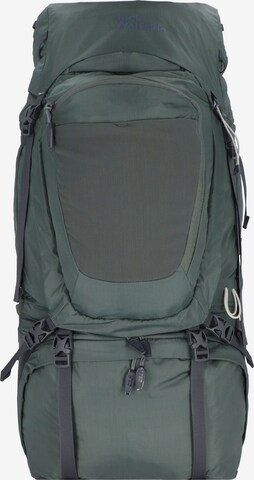 JACK WOLFSKIN Sports Backpack 'Denali' in Green: front