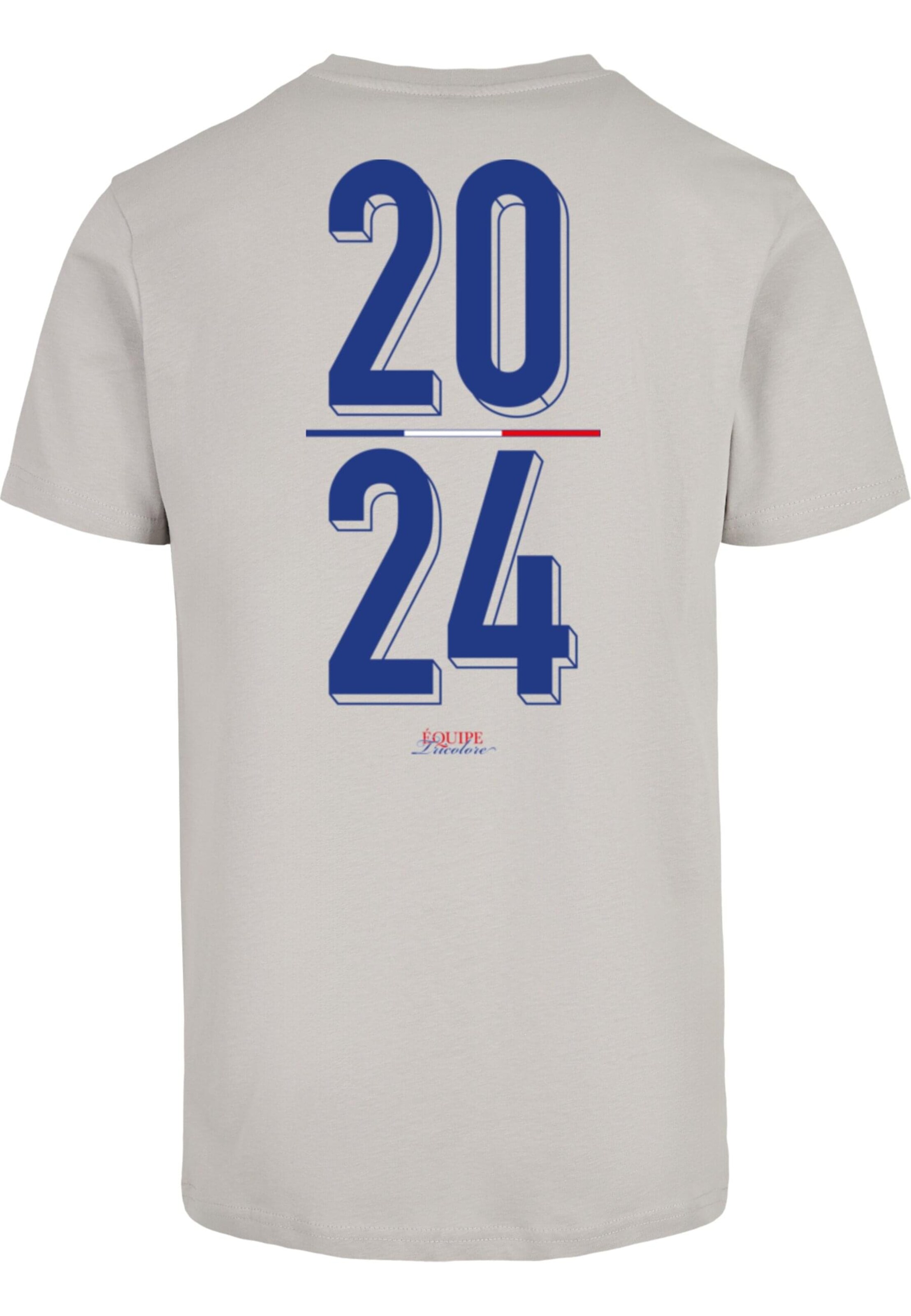 Maglietta 'France 2024 Football' di Mister Tee in grigio