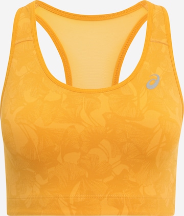 ASICS Sports Bra in Yellow: front