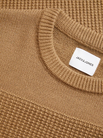 JACK & JONES Sweater 'JAMES' in Brown
