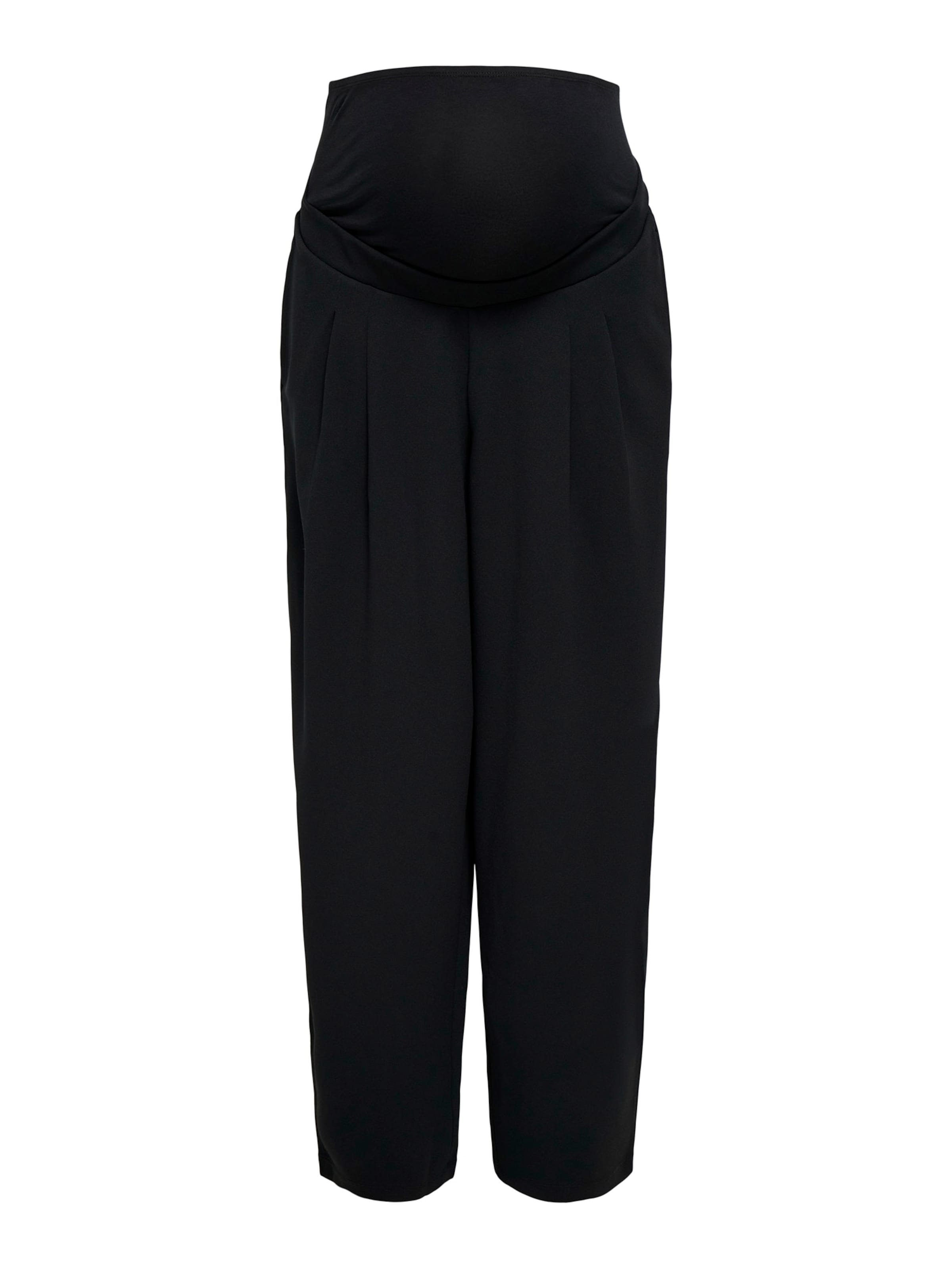 Only Maternity - Barrel Pantalón plisado 'OLMBANG' en negro