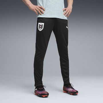 Coupe slim Pantalon de sport PUMA en noir : devant