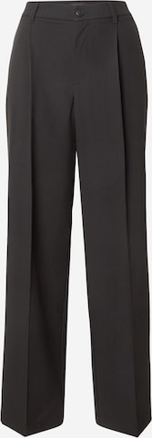 GUESS JEANS Παντελόνι πλισέ σε μαύρο: μπροστά