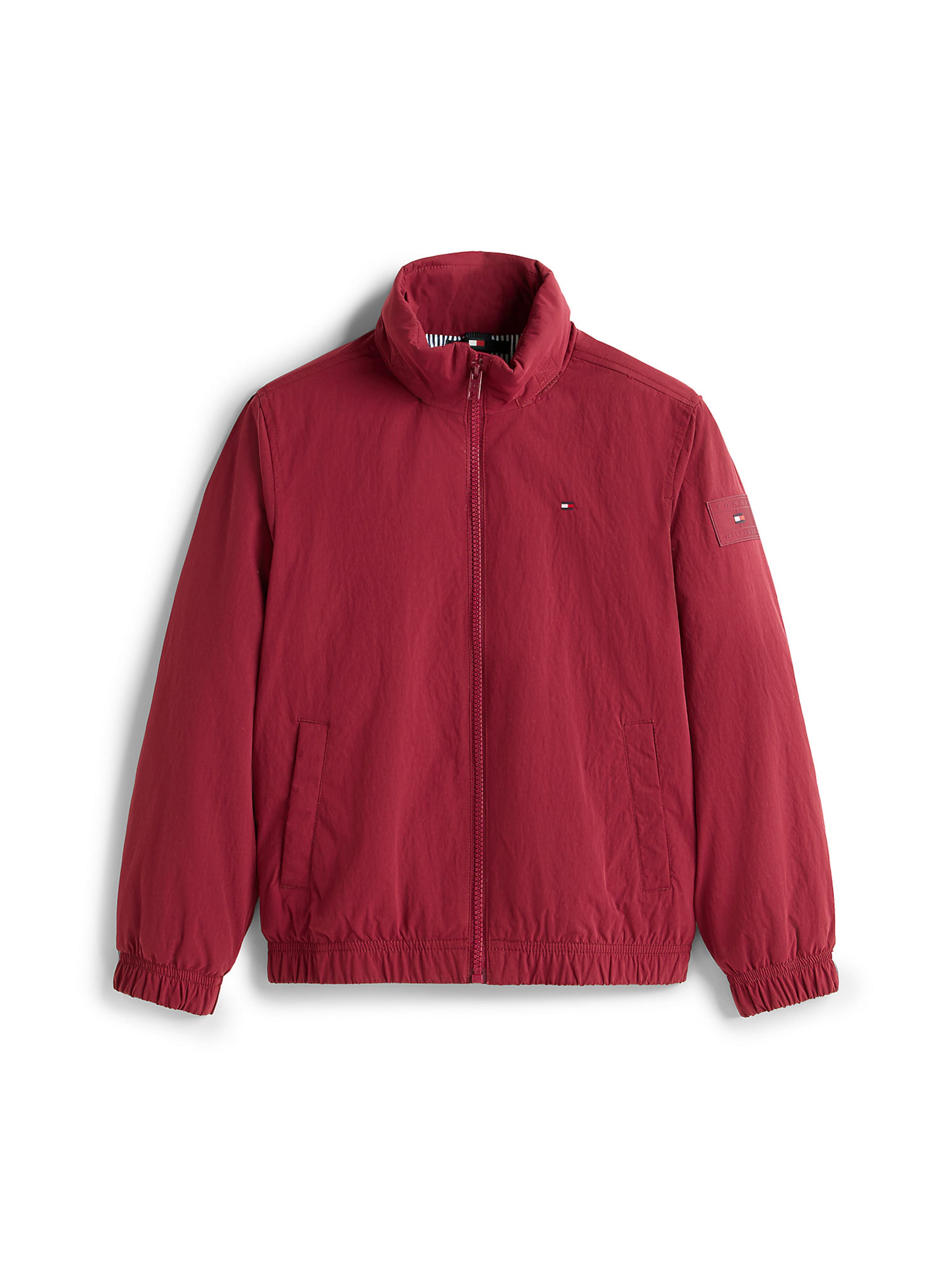 TOMMY HILFIGER Between-Season Jacket 'Essential' in Red