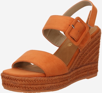 TOM TAILOR Sandals in Orange: front