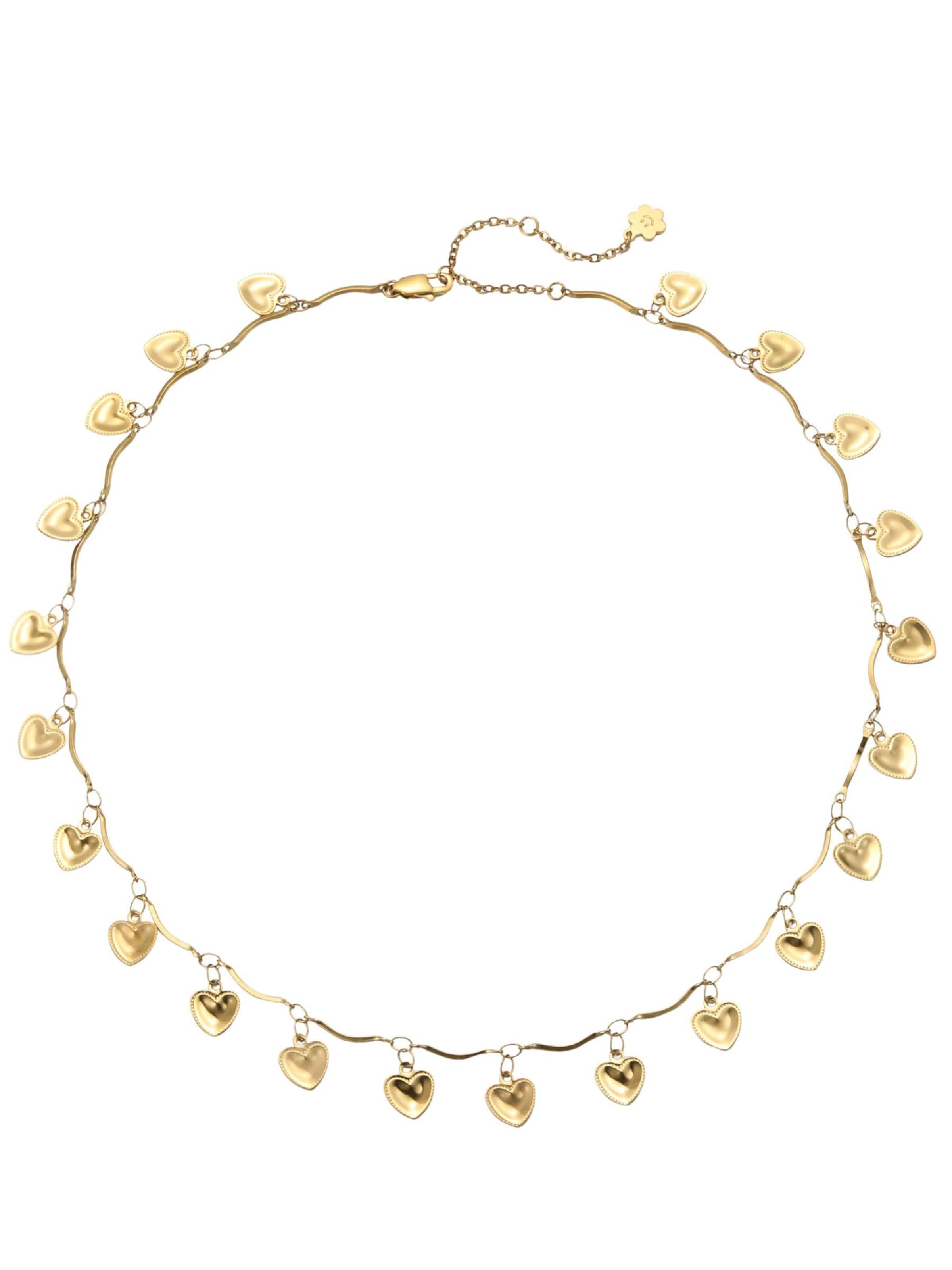 Hey Happiness Kette 'Love Heart' in Gold