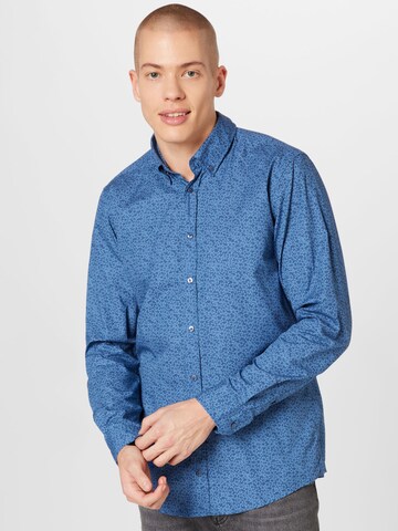 STRELLSON Regular fit Overhemd in Blauw: voorkant