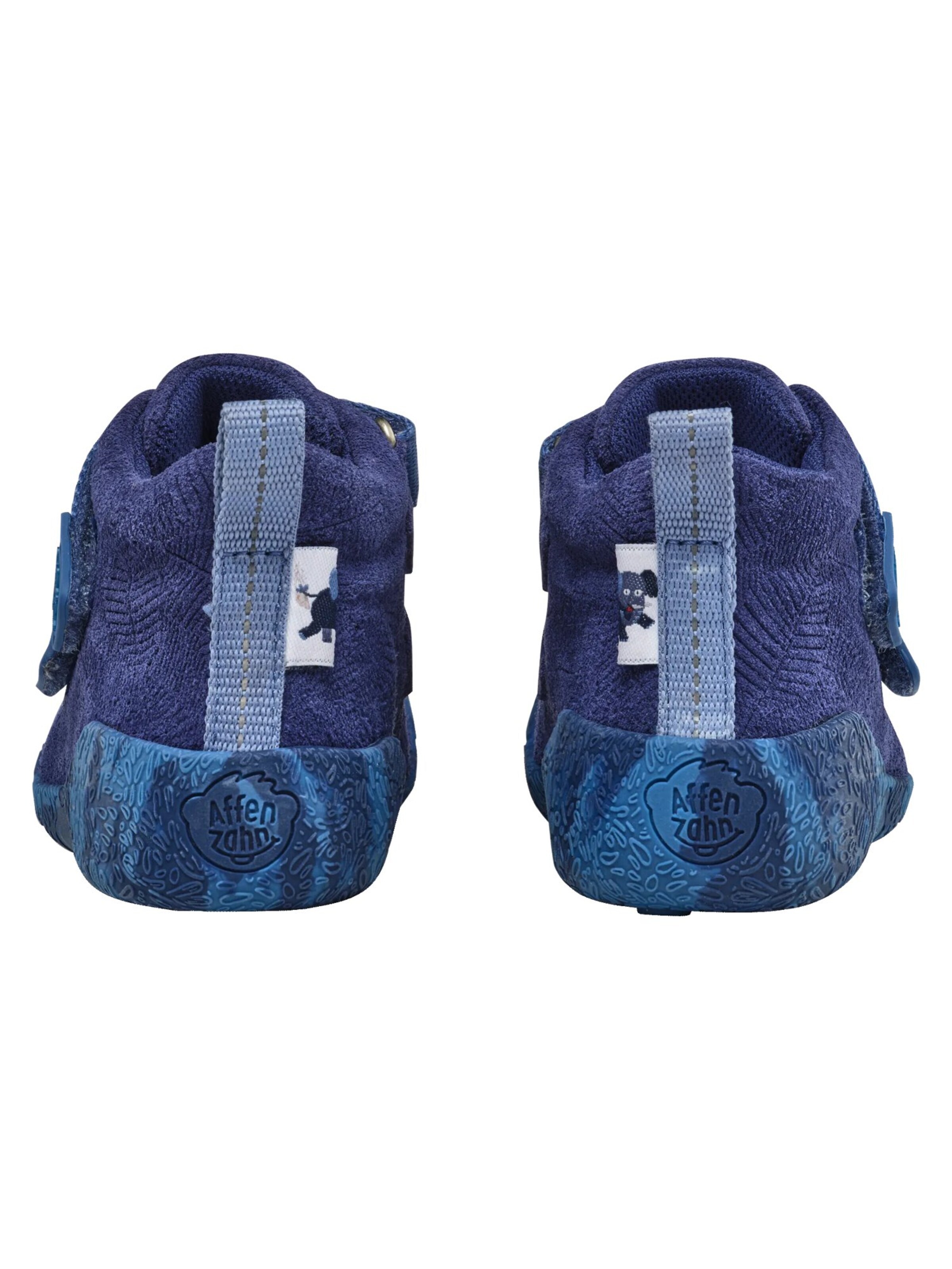 Affenzahn First-Step Shoes 'Lauflernschuh Leder Talky' in Blue
