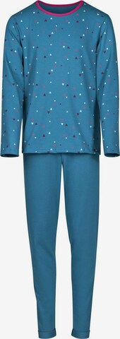 Skiny Pajamas in Blue: front