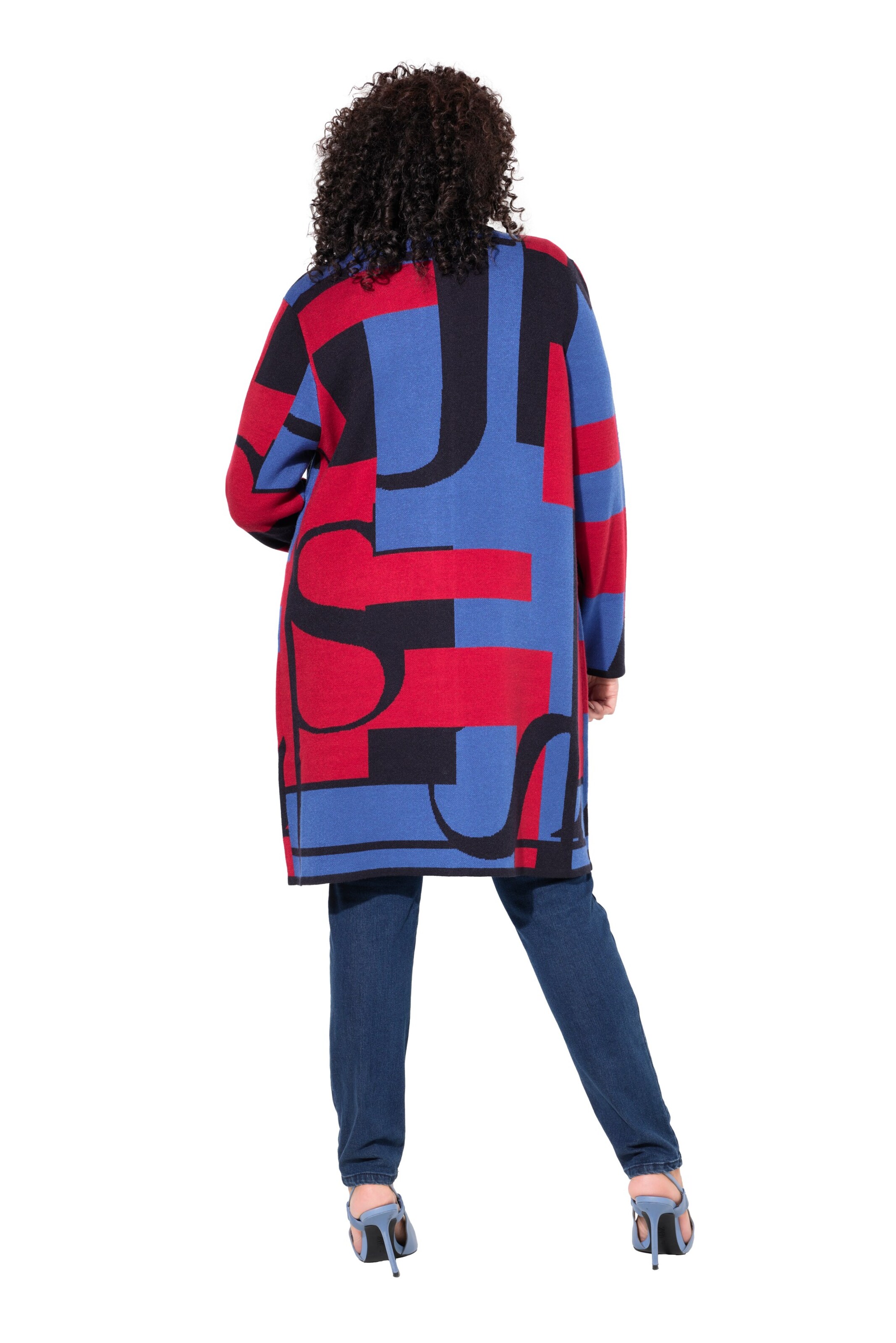 Ulla Popken Strickjacke in Blau