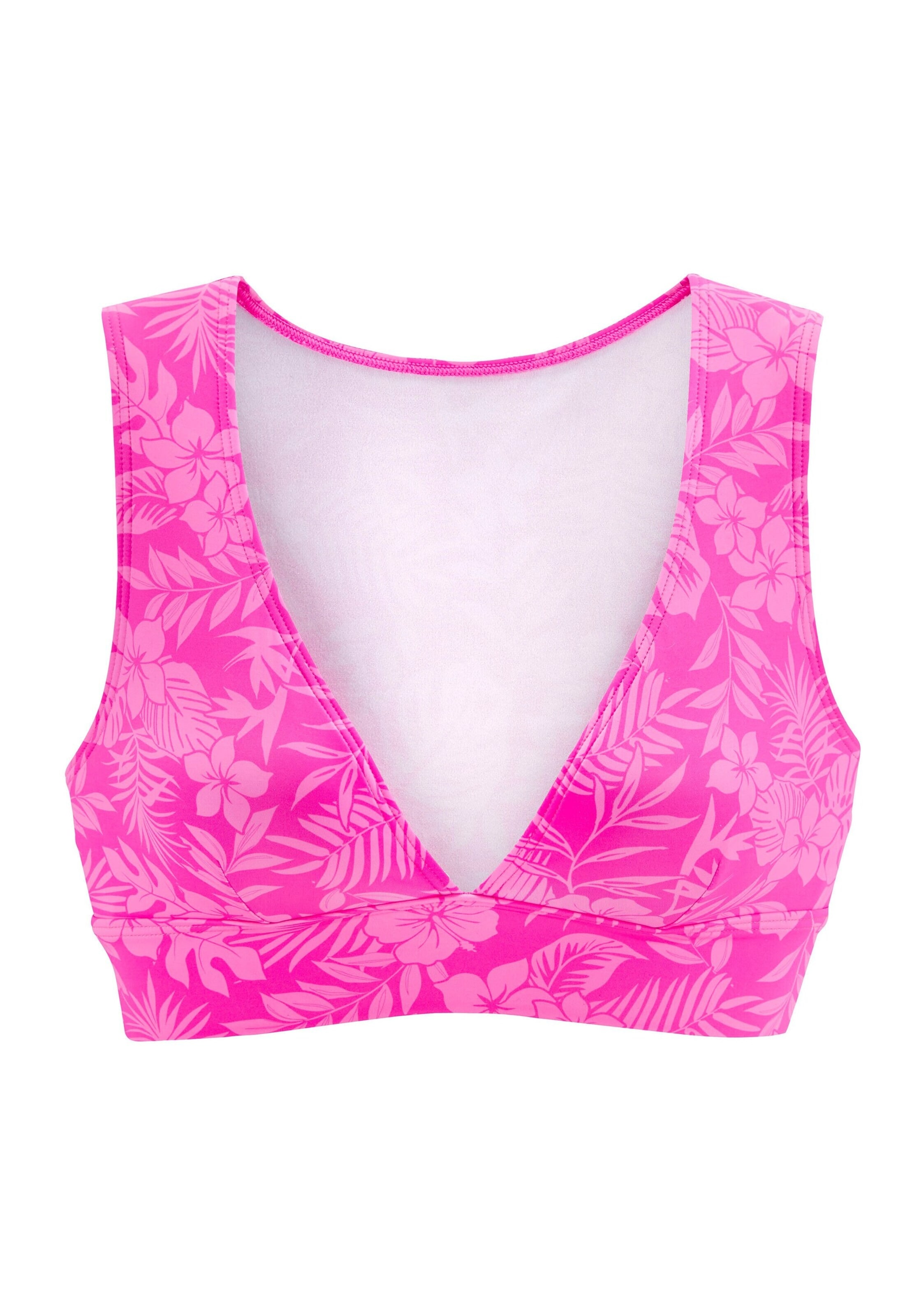 Bustier Hauts de bikini VENICE BEACH en rose : devant
