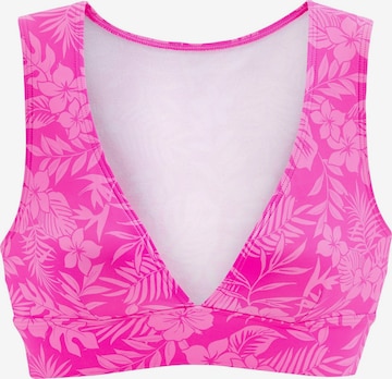 VENICE BEACH - Top de bikini en rosa: frente