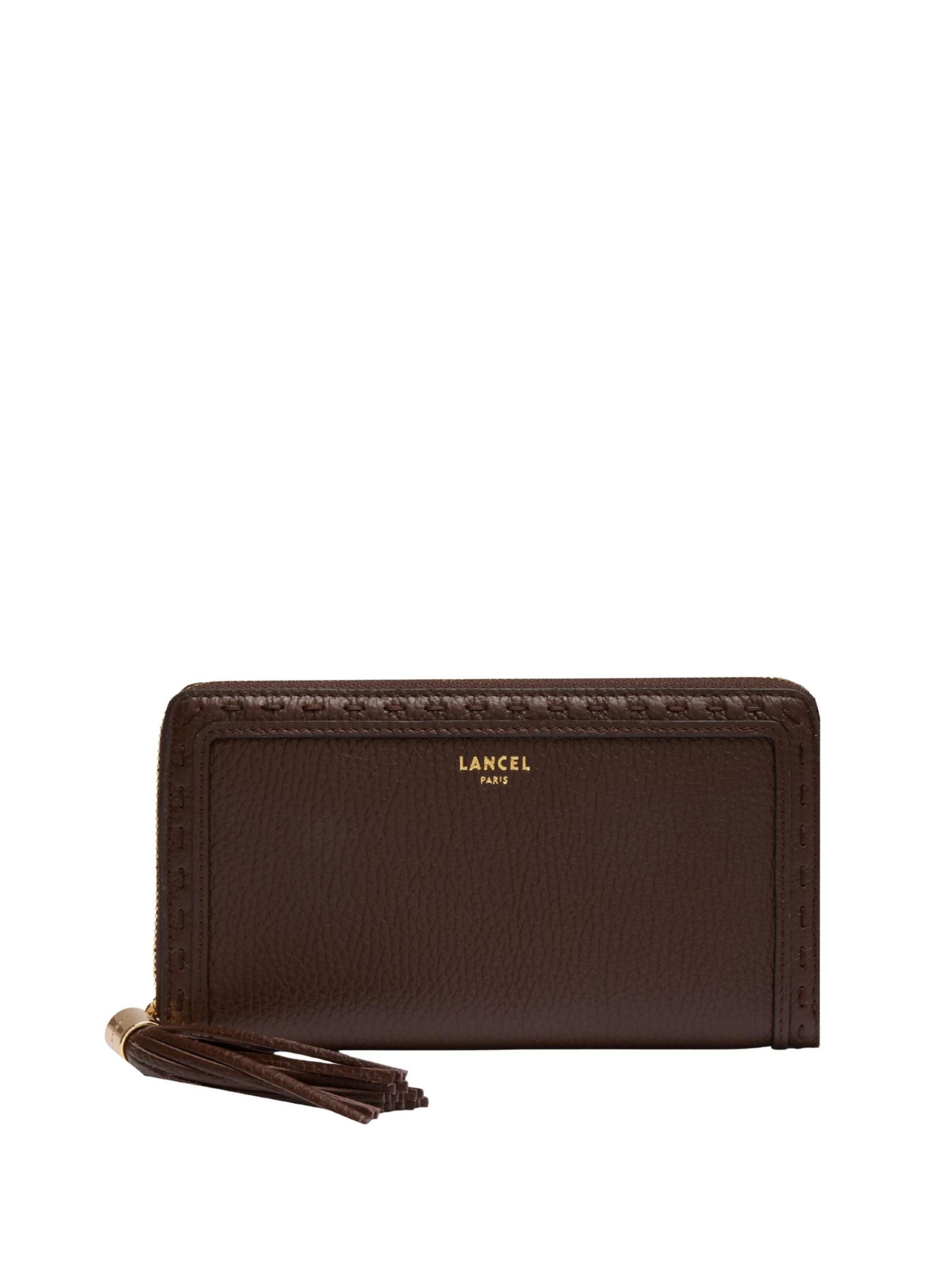 Lancel Wallet in Brown: front