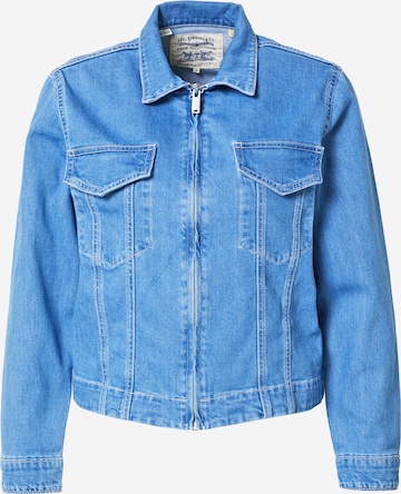 Levi's Made & Crafted Tussenjas 'LMC Slim Trucker' in Blauw: voorkant