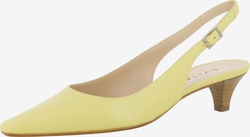 EVITA Slingback Pumps 'Lia' in Yellow: front