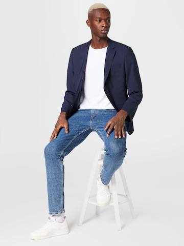 BOSS Black Slim Fit Forretningsjakke 'Huge' i blå