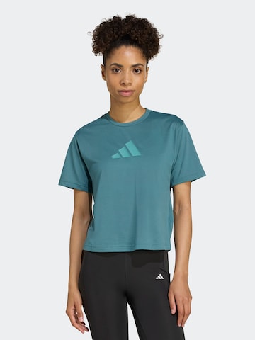 ADIDAS PERFORMANCE Functioneel shirt 'Essentials' in Groen: voorkant