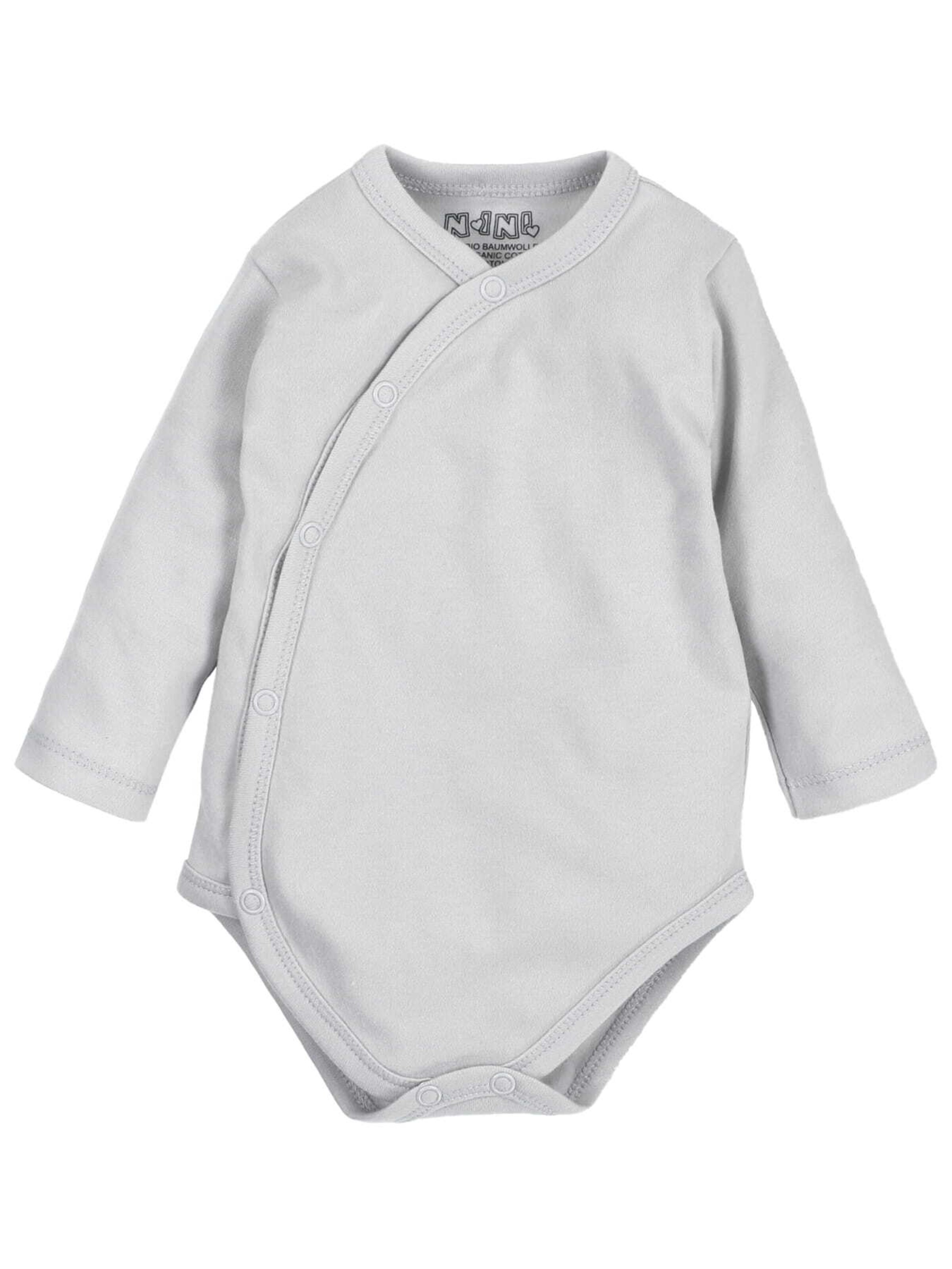 NINI Rompertje/body in Grijs: voorkant