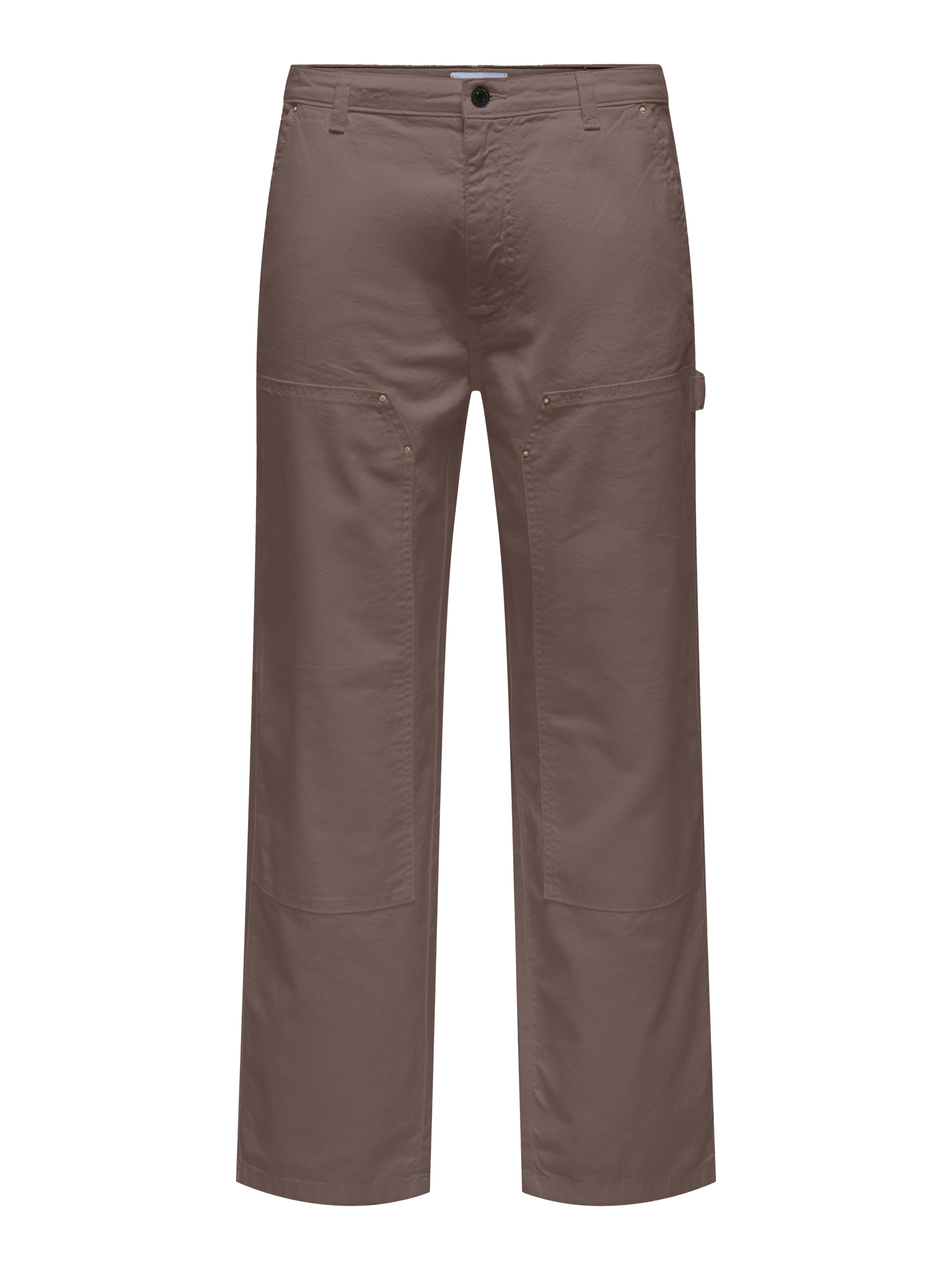Only & Sons Loose fit Pants 'ONSFADE' in Brown: front