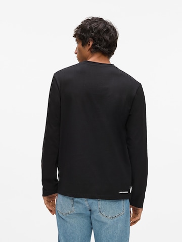Karl Lagerfeld Póló ' IKON LONG-SLEEVED ' - fekete