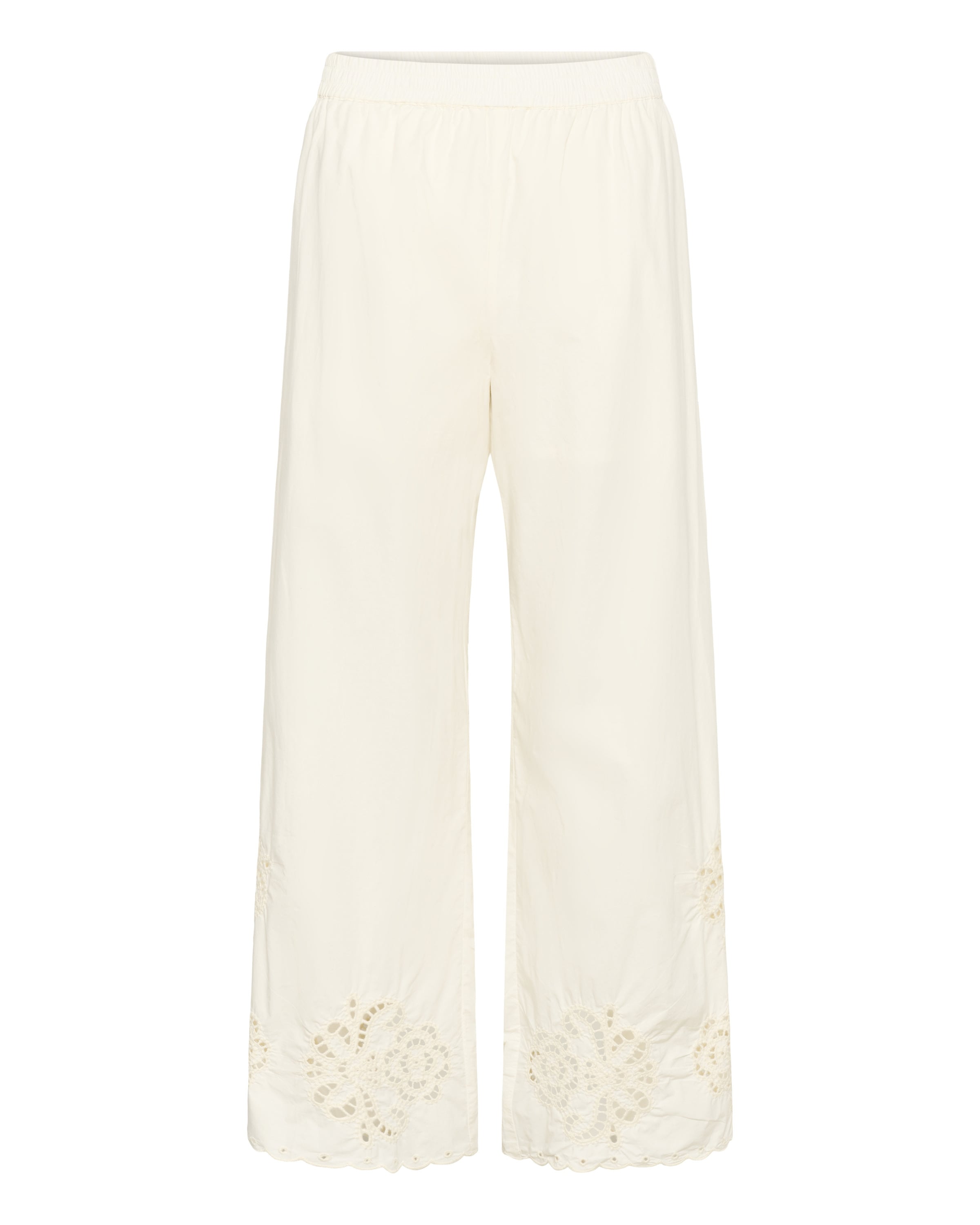 Part Two Regular Trousers 'Agnethe' in White: front